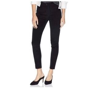 Joes Jeans The Icon Ankle Skinny Velvet Pants Black size 26 Stretch